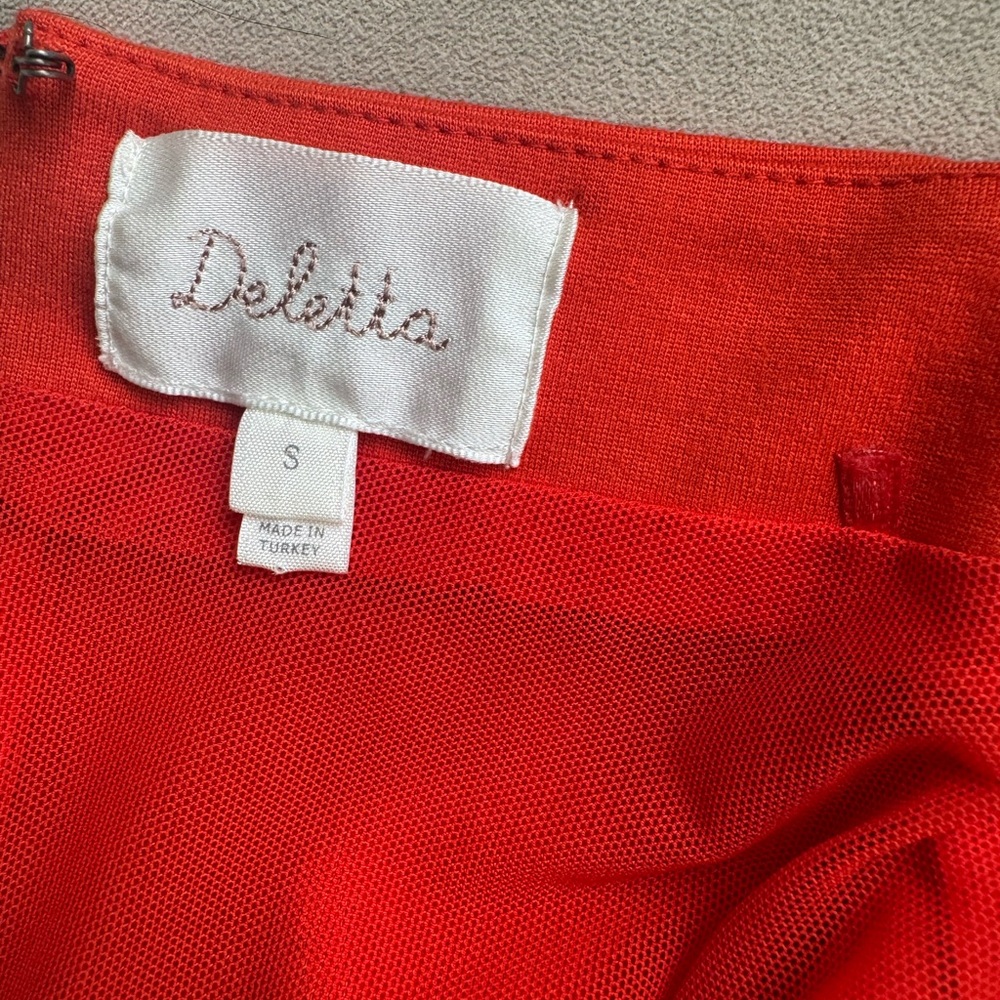 Delita Red Mesh Top
